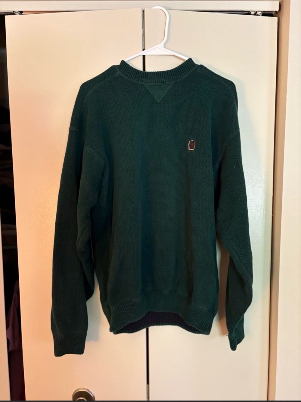 Men's Tommy Hilfiger Crewneck Knit Sweater - Dark Green